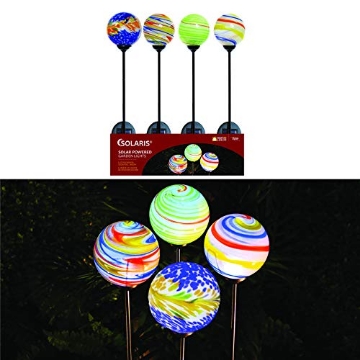 Picture of Alpine Dairy, Inc. SLL1710ABB Alpine Glass/Metal Assorted 31 in. H Outdoor Garden Stake (PK-16-EA)