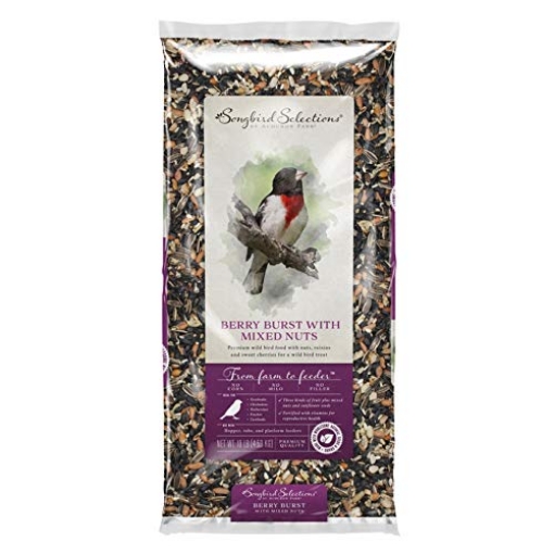 Picture of SONGBIRD SELECTIONS 13636 Global Harvest Foods+Songbird+Selections+Finches+Wild+Bird+Food+Fruits+and+Nuts+10+lb.+-+Case+of%3a+1%3b (EA)