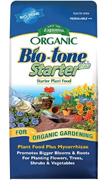 Picture of BIOTONE BTSP4 Espoma Organic Bio-Tone Starter Plus 4-3-3 Natural & Organic Starter Plant Food with Both Endo & Ecto Mycorrhizae; 4 lb. Bag; The Ultimate Starter Plant Food (EA)