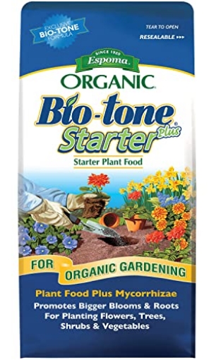 Picture of BIOTONE BTSP4 Espoma Organic Bio-Tone Starter Plus 4-3-3 Natural & Organic Starter Plant Food with Both Endo & Ecto Mycorrhizae; 4 lb. Bag; The Ultimate Starter Plant Food (EA)
