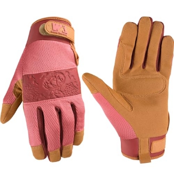 Picture of WELLS LAMONT 7759M-700 Wells Lamont Women's High Dexterity Breathable Work and Gardening Gloves, Pink, Medium (7759M-700) (EA)