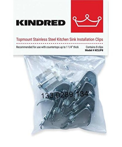 Picture of FRANKE KITCHEN SYSTEMS LLC KCLIP8 FRANKE CONSUMER FCLIP8 Top Mount Sink Clip (EA)