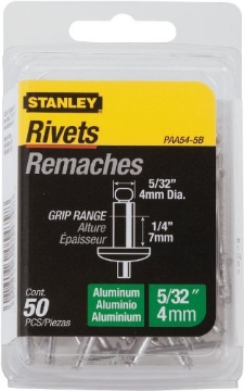 Picture of STANLEY Engineered Fastening PAA54-5B Stanley Paa54-5B Aluminum Rivets, 5/32 Inch X 1/4 Inch, Pack of 50 (EA)