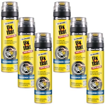 Picture of Fix-A-Flat S60430 Fix-A-Flat S60430-6PK Aerosol Emergency Flat Tire Repair and Inflator, for Large Tires, Eco-Friendly Formula, Universal Fit for All Cars and Small Trucks/SUVs, 20 oz. (Pack of 6) (PK-6-EA)