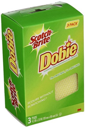 Picture of Scotch-Brite 723-2F 3M Company 8 Packs 3PK Dobie Cleaning Pad (CT-8-PK-3-EA)