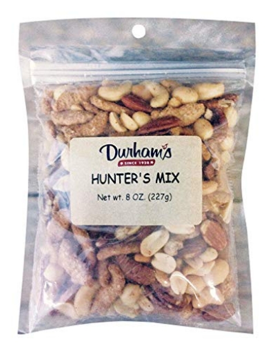 Picture of DOLLINS PECAN CO INC 7304259115 Dollins Pecan Co Inc Durhams Hunter's Nuts and Sesame Sticks Snack Mix 8 Oz. Bagged - Case of: 12 (PK-12-EA)