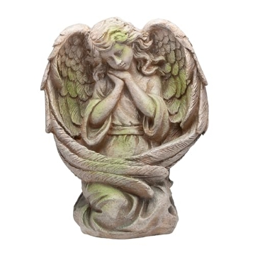 Picture of Alpine Dairy, Inc. QFC230 Alpine Corporation 19" Tall Old World Guardian Angel Outdoor Garden Statue (EA)