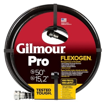 Picture of Gilmour 865801-1004 Gilmour 865801-1001 Pro Flexogen Hose, 5/8 Inch by 50 Feet, Black (EA)