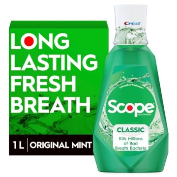 Picture of PROCTGAMBL 95662 Crest Scope Classic Mouthwash, Original Formula, 1 L (EA)