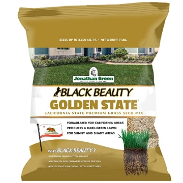 Picture of JONATHAN GREEN & SONS INC 10701 Jonathan Green (10701) Black Beauty Golden State California Grass Seed (Made for California) - Cool Season Lawn Seed (7 lb) (EA)