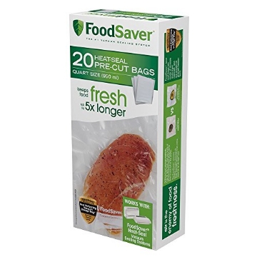 Picture of Food Saver 2159405 FoodSaver 1-Quart Precut Vacuum Seal Bags with BPA-Free Multilayer Construction for Food Preservation (EA)