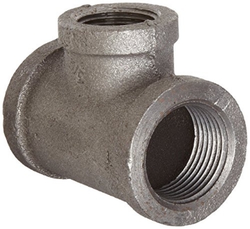 Picture of ANVIL INTERNATIONAL 8700121455 Anvil 8700121455 Malleable Iron Pipe Fitting, Reducing Tee, 3/4" x 1/2" x 3/4" NPT Female, Black Finish (EA)
