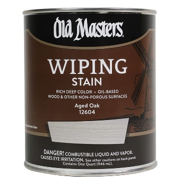 Picture of DIAMOND VOGEL INC 12604 4-Pack of 1 qt Old Masters 12604 Aged Oak Old Masters Oil-Based Wiping Stain (PK-4-EA)