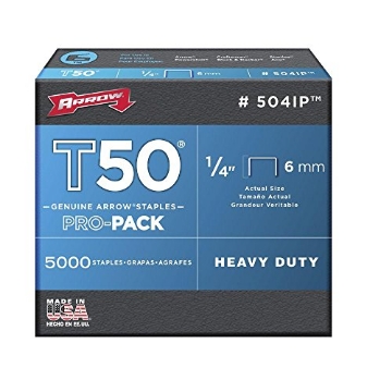 Picture of ARROW FASTENER CO LLC 504IP Arrow Fastener 504IP 1/4" T50 Staples 5000 Count (EA)