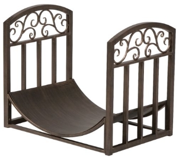 Picture of PANACEA PRODUCTS 15919 Panacea 15919 Log Bin with Scrolls, Brushed Bronze (EA)