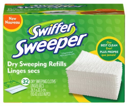 Picture of Swiffer 21457 Swiffer Sweeper Dry Cloths Refill 8 " X 10.4 " 32 Count (BX)