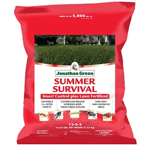 Picture of JONATHAN GREEN & SONS INC 12011 Jonathan Green (12011) Summer Survival Insect Control with Lawn Fertilizer - 13-0-3 Grass Fertilizer (5,000 Sq. Ft.) (EA)