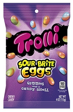 Picture of TROLLI 12088 Trolli Sour Brite Eggs Gummy Candy, 4 Ounce Bag, 12 pack (PK-12-EA)