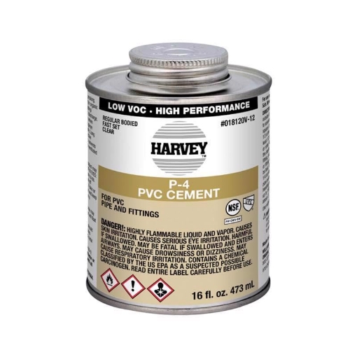 Picture of OATEY CO 18120V-12 Oatey 018120V-12 Regular-Bodied Fast Set Cement, 16 oz Can, Liquid, Clear (EA)