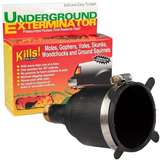 Picture of MANNING UE-12 Manning Products Underground Exterminator Pest Control Reusable Exhaust Pipe Attachment- Exterminates Gophers, Moles, Skunks, Voles and All Outdoor Underground Pests Humanely with Exhaust from Cars (EA)