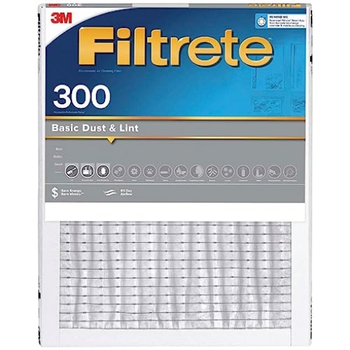 Picture of Filtrete 302-4 3M FILTRETE Basic DUST & LINT AIR Filter, 300 (00051111020708) (4/Each) (PK-4-EA)