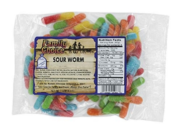 Picture of FAMILY CHOICE 1283 7.5 Oz Sour Worms12 (PK-12-EA)