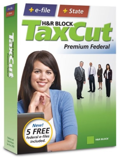 Picture of Unknown 1336601-08 [OLD VERSION] H&R Block TaxCut 2008 Premium Federal + State + e-file (EA)