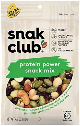 Picture of CENTURY SNACKS LLC 1721734 Snak Club Assorted Mixes (Protein Power, 4.2-oz. (1 Count))… (PK-6-EA)