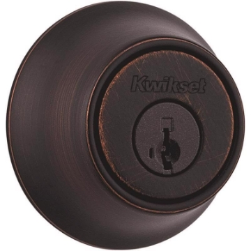Picture of Kwikset 96600-751 Kwikset SmartKey Security Venetian Bronze Metal Single Cylinder Deadbolt (EA)