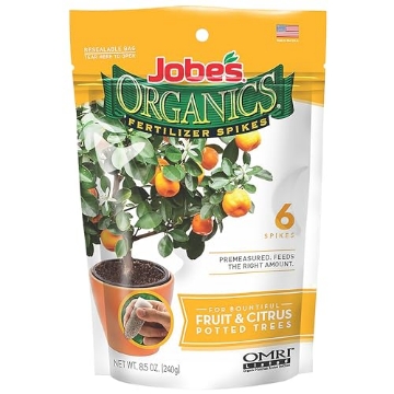 Picture of Jobes 04226 Jobe’s Organics Garden Fertilizer Spikes, Easy Plant Care Fertilizer for Fruit and Citrus Plants and Trees, 6 Count (PK-10-EA)