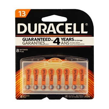 Picture of DURACELL(R) HAZA13-8 Duracell, Hearing Aid Batteries Replaces 13, 8 Count (EA)