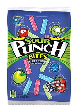 Picture of AMERICAN LICORICE COMPANY 18734 Sour Punch Bites Assorted Candy 5 oz. - Case Of: 12; (PK-12-EA)
