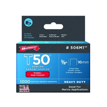 Picture of ARROW FASTENER CO LLC 506M1 Arrow Fastener 506M1 Model T50 Monel Staples (PK-5-EA)