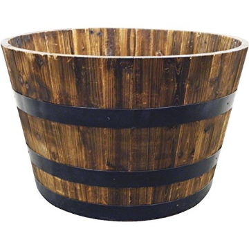 Picture of REAL WOOD PRODUCTS INC G3056 REAL WOOD PRODUCTS G3056 Half Whiskey Barrel (EA)