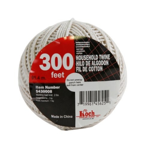 Picture of Koch Industries 5430008 Koch Industries 5430008 Twisted Cotton Medium Household Twine, 300-Feet, Natural (EA)