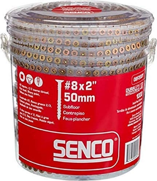 Picture of SENCO FASTENING SYSTEMS 08F200Y Senco 08F200Y Duraspin# 8 by 2" Subfloor Collated Screw (1, 000per Box) (EA)