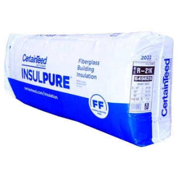 Picture of CERTAINTEED LLC CT91375 Certainteed 991375 Sustainable Insulation® Kraft Faced Batt, 5-1/2" X 15" X 93" (EA)