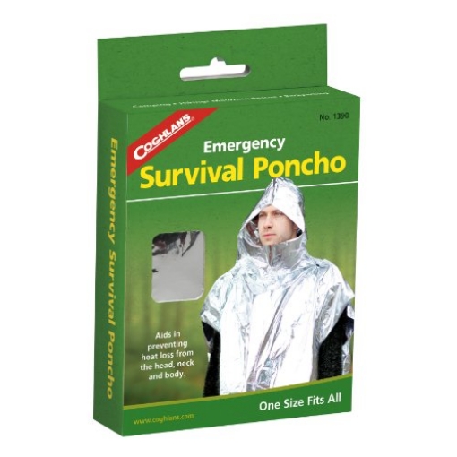 Picture of COGHLAN S LTD 1390 Coghlan'S Survival Poncho Emergency 39 In. X 42.5 In. Aluminum (EA)