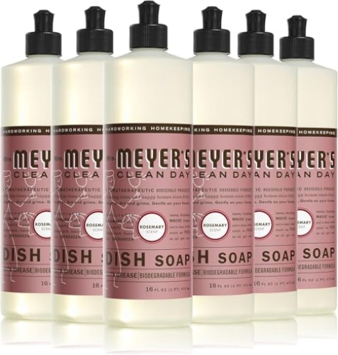 Picture of Mrs Meyers 17451 MRS. MEYER'S CLEAN DAY Liquid Dish Soap, Rosemary Scent, 16 ounce (Pack of 6) (PK-6-EA)