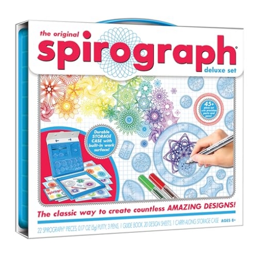 Picture of SPIROGRAPH PLY 1001Z Spirograph — Deluxe Set — Spiral Art Drawing Kit — The Classic Way to Make Countless Amazing Designs — For Kids Ages 8+ (EA)