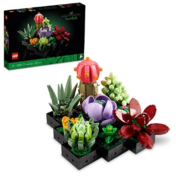 Picture of Lego 10309 LEGO Botanicals Succulents - Artificial Indoor Plant Building Set for Home, Kitchen, Desk Decor Adults Ages 18+ - Gift for Birthdays - 10309 (EA)