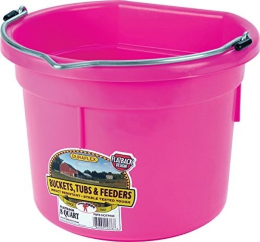Picture of LITTLE GIANT LADDER SYSTEMS LLC P8FBHOTPINK Little Giant Plastic Flat Back Bucket (EA)