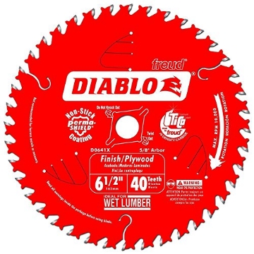 Picture of Diablo D0641X Diablo High-Performance Finish Trim Saw Blade for Wood - 6-1/2" x 40-Teeth, Tico Carbide - D0641X (EA)
