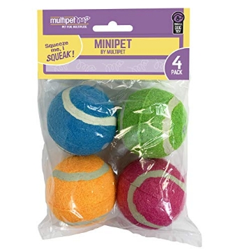 Picture of Multipet International 44207 Multipet MiniPet Squeaky Tennis Balls (EA)