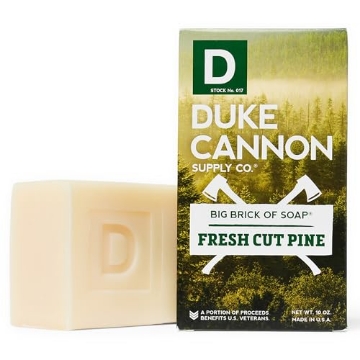 Picture of DUKE CANNON 03PINE1 Duke Cannon Supply Co. - Great American Frontier Men's Big Brick of Soap, Fresh Cut Pine (10 oz) Superior Grade Soap Bar With Unique, Outdoor, Masculine Scents - Fresh Cut Pine, Modern Invigorating (EA)