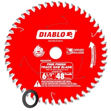 Picture of Diablo D0652TSL Diablo Track Circular Saw Blade for Laminate - Ideal for Finish Carpenters, Installers and Remodelers - 6-1/2" Diameter, 52-Teeth, 8,800 Max RPM - D0652TSL (EA)
