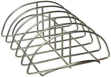 Picture of Premiertek.net, LLC KJ-RR Kamado Joe Stainless Steel Rib Rack, Non-Stick and Compatible with All Grills Including Classic Joe and Big Joe Kamado Grills, Model KJ-RR (EA)