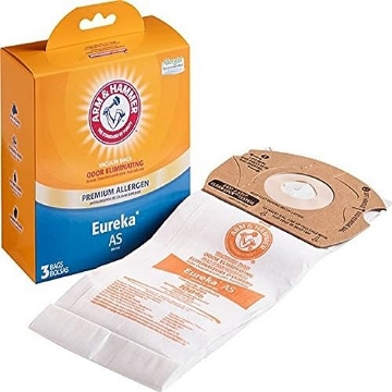 Picture of Arm & Hammer 66655HQ Arm & Hammer Vacuum Bags, replacement for Eureka AS Style, Premium Allergen and Odor Eliminating - pack of 3 bags (EA)