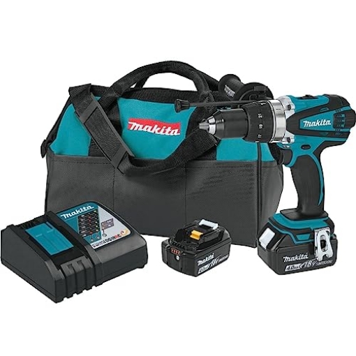 Picture of Makita XPH03MB Makita XPH03MB 18V LXT® Lithium-Ion Cordless 1/2" Hammer Driver-Drill Kit (4.0Ah) (EA)