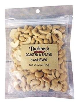 Picture of DOLLINS PECAN CO INC 7304240005 Durhams Roasted & Salted Cashews 6 oz. Bagged (PK-12-EA)